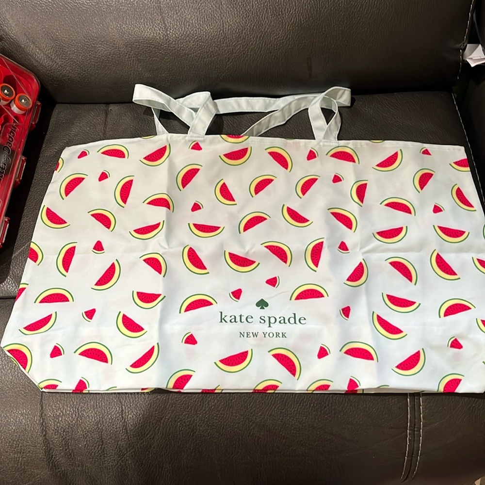 Two Kate spade watermelon cloth totes - Picture 2 of 10